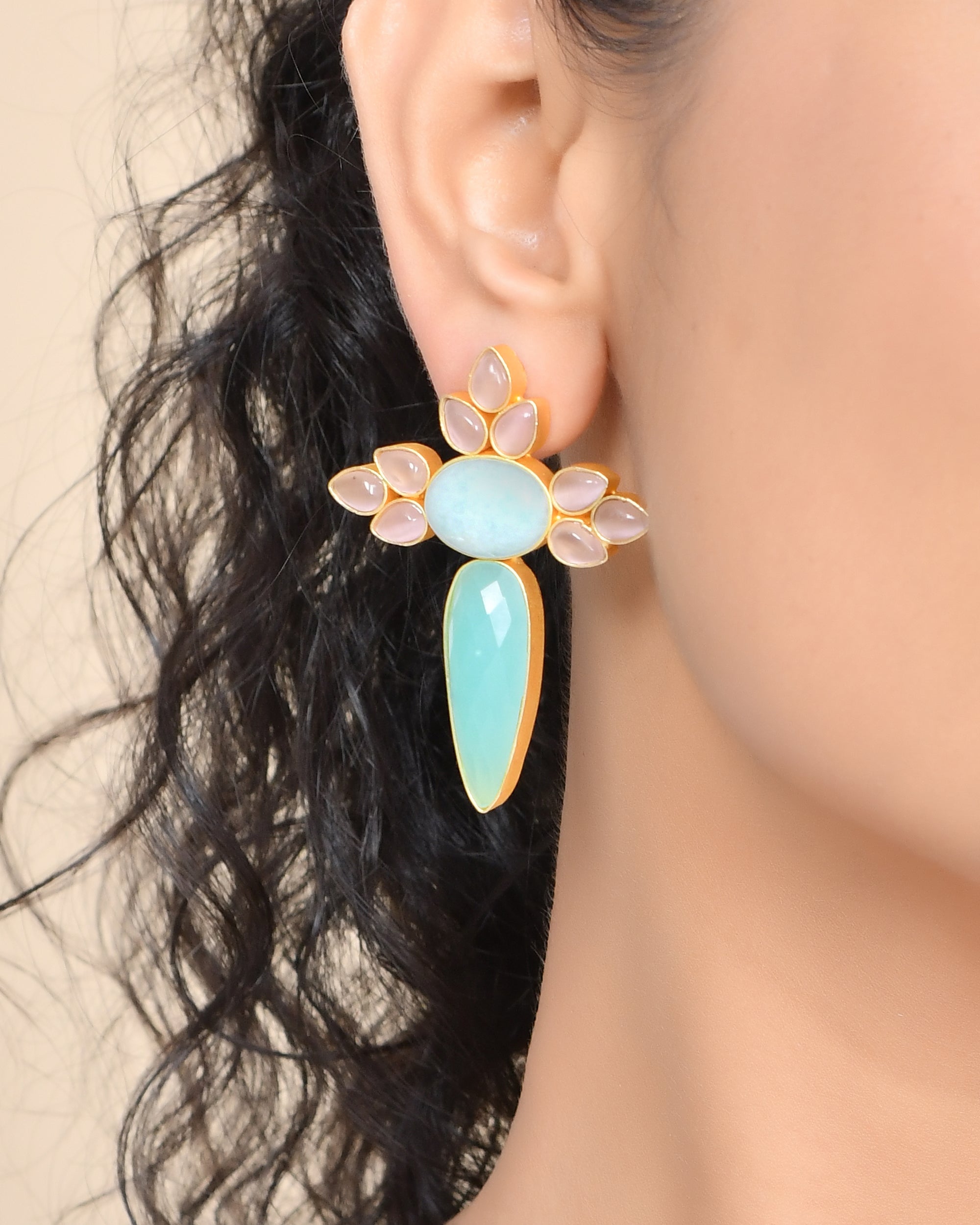 XANTHE PINK EARRINGS